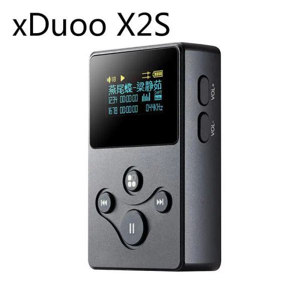 Reproductor XDUOO X2S HiRes Reproductor de música portátil sin pérdidas MP3 portátil DSD128 Reproducción nativa decodificación directa Pantalla 4K EQ HD Reproductor HIFI
