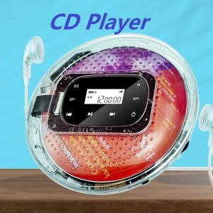 Lecteur YRQ90 Portable Mini CD Player RECHARGable Digital Affichage CD CD Music Player Carte TF 5 EQ EFFECTS SONS 1000mAH Batterie