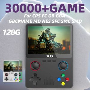 Spelers 128G 30000+Games Nieuw X6 Retro Portable Console 3,5 