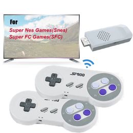 Joueurs 16 bits super jeu hd compatible 900+ jeux pour SFC / SNES Retro Video Game Console Double Wireless Retro Video Game Console