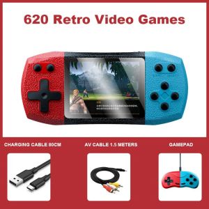 Joueurs 2022 nouvelle console de jeu portable 620 consoles de jeux vidéo rétro mini jeu portable 3.0 pouces écran jeux joueur cadeau pour hommes