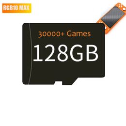 Joueurs Carte de stockage de 256 Go pour la carte système de console de jeu POWKIDDY RGB10 MAX Installer 30000 jeux Carte de jeu officielle Carte mémoire RGB10MAX