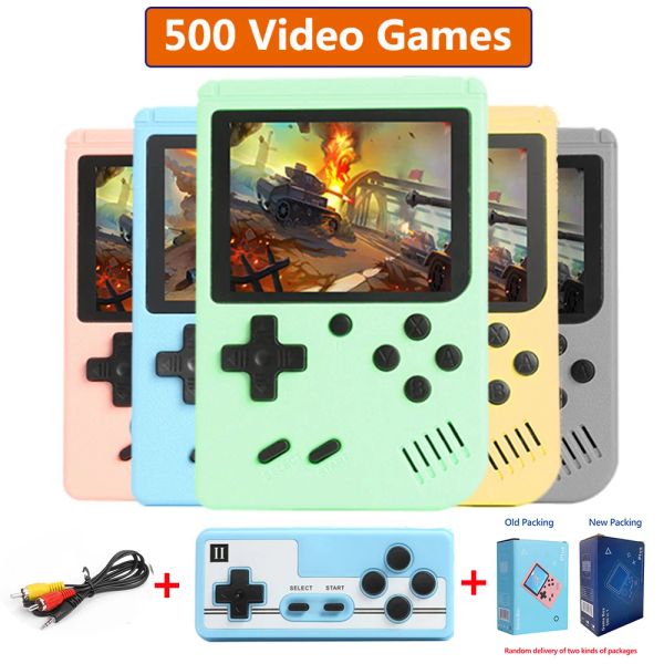 Jugadores Reproductor de juegos portátil de 3,0 pulgadas Construido en 500 juegos Consola de videojuegos retro 500 en 1 Mini bolsillo Gamepad regalo para niños