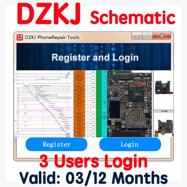 Players 3 Utilisateurs DZKJ TOOD TOL 3/12 mois DZKJ Schéma Schéma pour iOS Xiaomi Android Smart Phones Circuit Integrated Diagram
