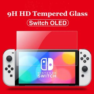 Jugadores de vidrio protector de 3pcs para Nintend Switch Temper Glass Screen Protector para Nintendos Switch NS OLED Screen Accessors