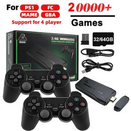 Players 4k Video Game Console Controller Wireless GamePad Biestal 20000 Games Retro Handheld Game Player pour PS1 / FC / GBA Game Stick