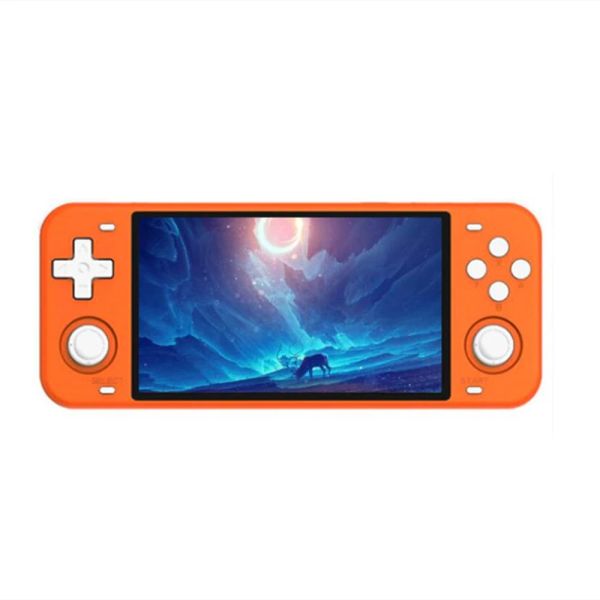 Players 5 pouces Screen IPS Screen RGB10 MAX Handheld Game Console 64 Go 128 Go Quad Core EMUELCC 4.1 pour PSP / PS1 / NDS / DC / 32X / MAME avec 20000 jeux