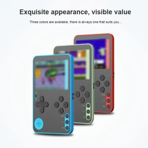Joueurs 500 jeux Mini Portable Retro Video Console Game Handheld Game Rechargeable 8 bits Bituled Gameboy 2,4 pouces Color LCD Écran