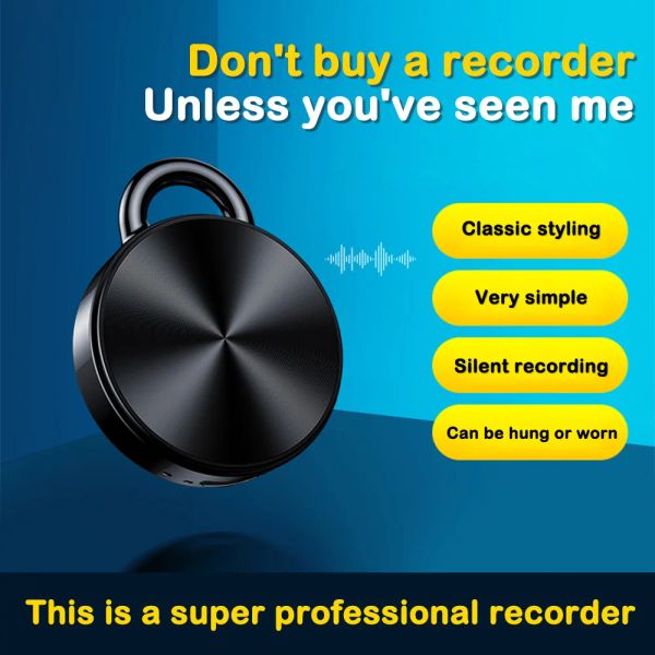 Players 8/16 / 32 Go 40hr Portable Long Recording Time Alloy Metal Mini Smart Activé Digital Voice Recorder Mp3 Music Player