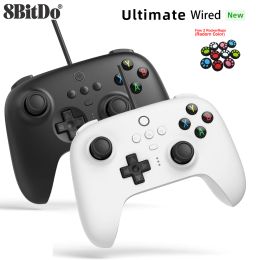Spelers 8bitdo Ultimate Controller Wired Gamepad USB -handle compatibel voor Windows Games -accessoires
