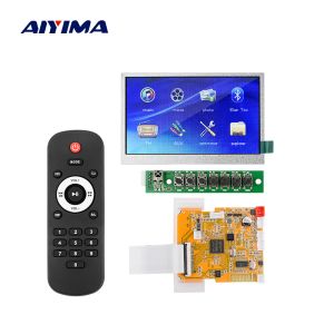 Spelers Aiyima 5V verliesloze Bluetooth 4,3 inch LCD Bluetooth Decoder mp3 Audio MP4 MP5 Video Decodering USB TF FM Radio HD 16*16 DDR -geheugen