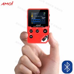 Joueurs Amoi C10 HiFi MP3 Lecteur de musique Bluetooth 5.0 HD Mini Sports Jogging DAC Radio FM TF DSD Ebook Enregistreur stéréo Trackwheel Walkman