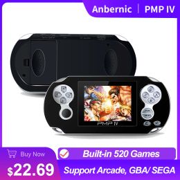 Joueurs Anbernic PMP 4 Retro Console de jeu portable 2,7 pouces Support d'écran Vidéo Jeu classique Lecteur portable avec carte 32G 2500 jeux