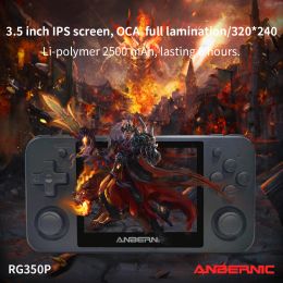 Joueurs Anbernic Retro RG350P Console de jeu portable de 3,5 pouces Écran HD prend en charge la sortie HDMI construite en 2500 jeux
