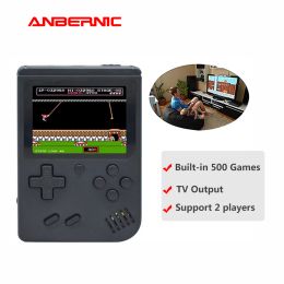 Joueurs ANBERNIC Console de jeux vidéo BittBoyVersion jeu rétro lecteur de jeux de poche Mini TV 8 bits 500 jeux portatil consola cadeau