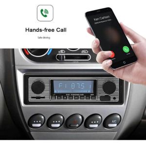 Spelers Auto Car Radio BluetoothCompatible Vintage Wireless Multimedia Mp3 Player Aux USB 2.0 FM Play Retro Stereo Audio afstandsbediening