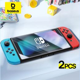 Joueurs BaseUs 2pcs Verre de température protectrice pour Nintend Switch 2019 Film de protecteur d'écran pour Nintendos Switch Ns Oled Glass