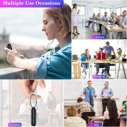 Spelers Beste kwaliteit Magneet Micro Sound Voice Recorder Pen Professioneel geactiveerd 400 uur dictafoon MP3-spelers Recorder voor vergaderingen