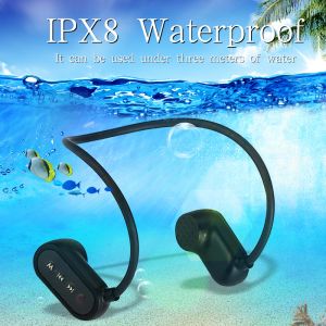 Joueurs Conduction osseuse HIFI MP3 lecteur de musique IPX8 étanche natation Sports de plein air casque Bluetooth 5.0 MP3 Walkman sans fil arrière ha