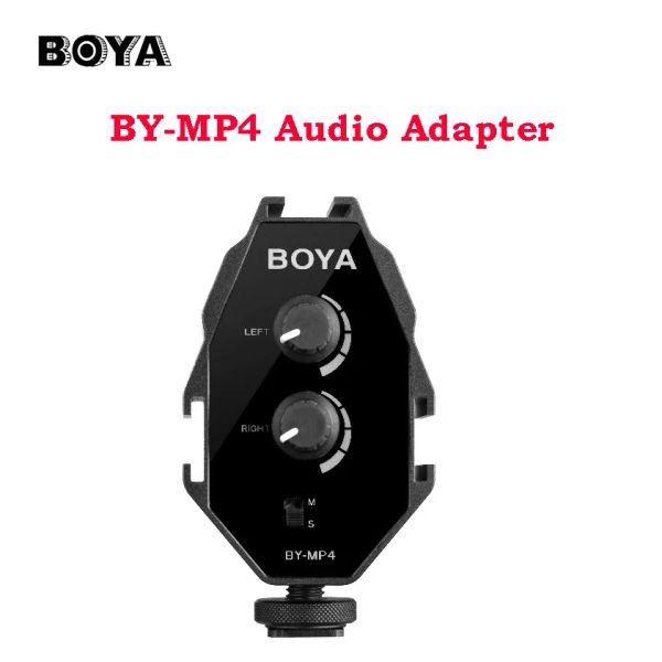 Joueurs Boya par MP4 Adaptateur audio 2Channel MODE STÉRÉO MODE DIGITAL SLR DSLR CAMCORDER Smartphone BYMP4