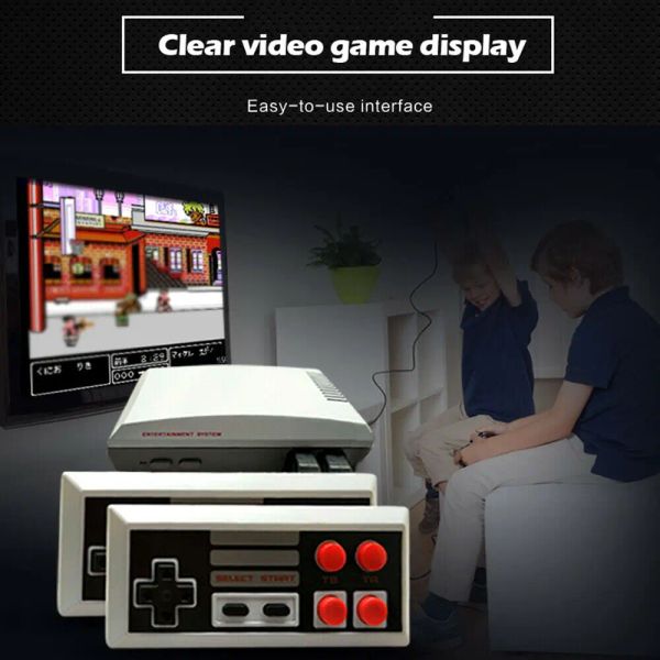 Jugadores incorporados 500 620 juegos Mini TV Consola de juegos 8 bits Retro Clásico Reproductor de juegos portátil Salida AV / HDMI Consola de videojuegos Juguete