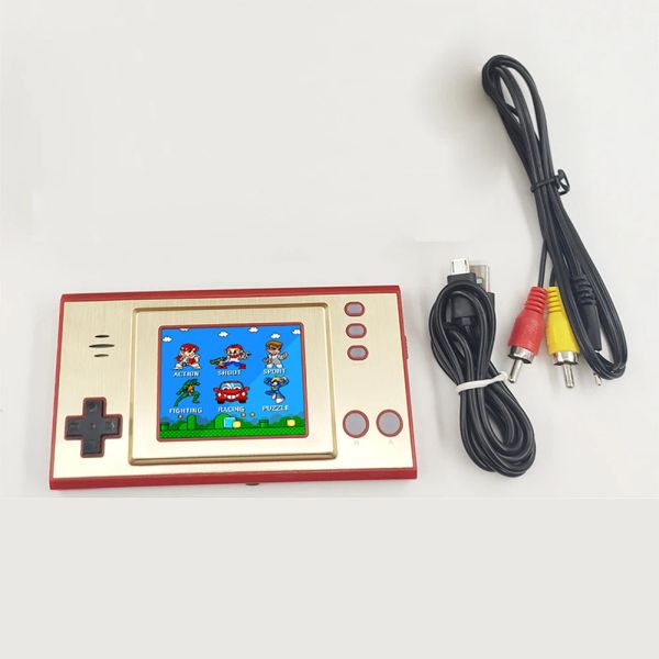 Jugadores Bulit en 620 juegos Mini consola de videojuegos portátil retro para 8 bits Reproductor de juegos LCD de 2,4 pulgadas Consola de juegos portátil para regalo de niños