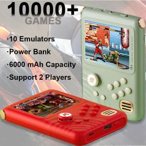 Spelers Klassieke 10000 Games Handheld Game Accessoires Ondersteuning 2 Spelers Retro Video Game Console Draagbare Power Bank Oplaadbare Machine