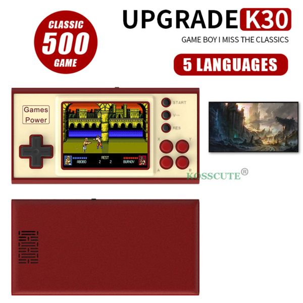 Console de jeu vidéo classique, avec plus de 500 jeux intégrés, Mini Console de jeu rétro Portable, écran 3.0 pouces, cadeau pour enfants