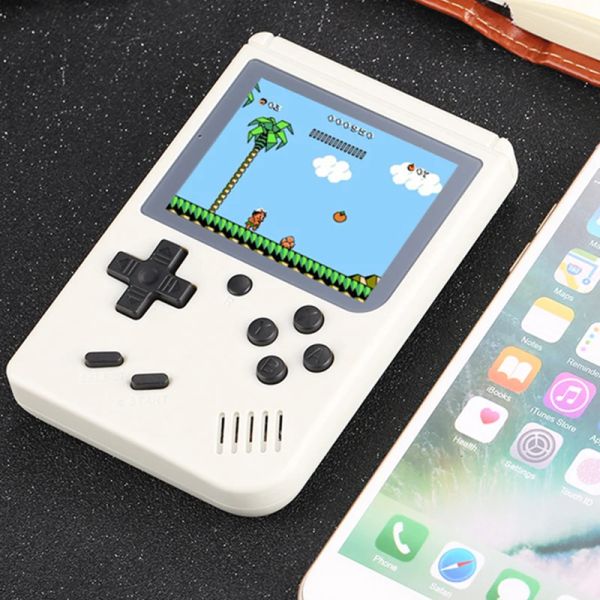 Reproductores COOLBABY Retro Mini reproductores de juegos portátiles de 8 bits consola de videojuegos de bolsillo portátil incorporado 500 juegos clásicos TV regalos para niños