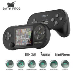Players Data Frog SF2000 Console de jeu Handheld Console 3 pouces IPS Retro Consoles Classic Mini Retro Video Game Builtin 6000 Games for Kids