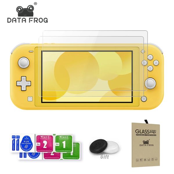 Players Data Frog Temperred Glass Screen Protector compatible Nintendo Switch Lite HD Ultra Glass Screen Protective NS Antiblue Light