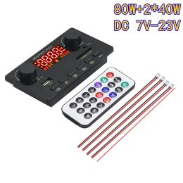 Joueurs DC 723V Bluetooth Decoder Board Lecteur MP3 2x40W Amplificateur Module d'enregistrement d'appel Support Poweroff Mémoire Réveil Fonction