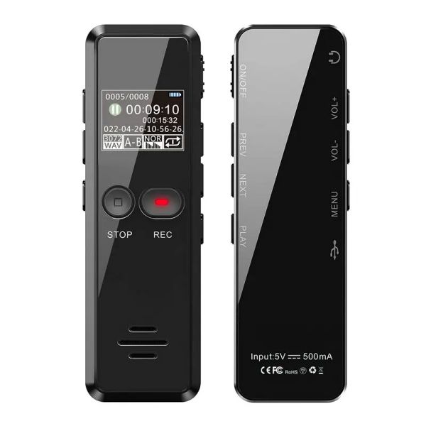 Players Digital Voice Recorder Pen Portable USB MP3 Plakyback mini enregistrement vocal pour les conférences Classes 16G 32G 64G 128G