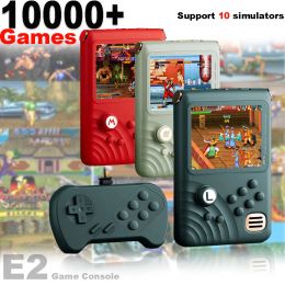 Joueurs E2 Console de jeu Power Bank 6000 mAh Builtin 10000+ Jeux de jeux portables Joueurs 3,5 pouces IPS Écran Arcade Consoles de jeux vidéo