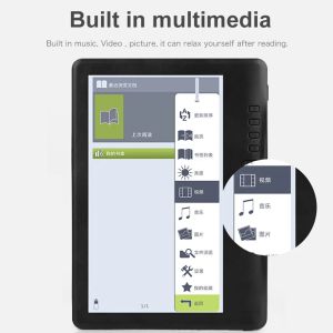 Lector de libros electrónicos de reproductores con pantalla de 7 pulgadas HD TFT MP3 Audio Music Music Player Tablet Black 4GB/8GB/16GB EU enchufe/EE. UU.