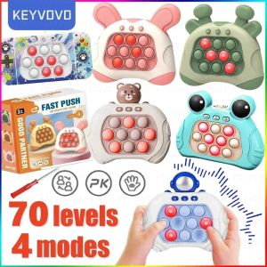 Joueurs électroniques rapides push pop pop handheld console press bobe toys bubble éclair up pustit cadeau enfants adultes anniversaire Noël