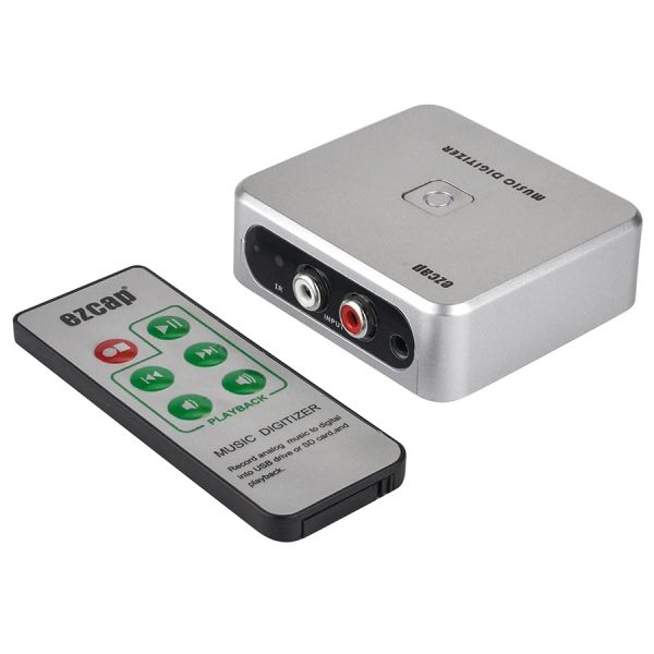 Players EZCAP 241 Music Nigitizer Capture Recorder Box Convertir la musique analogique en support MP3 USB Drive ou pour la carte SD