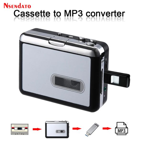 Reproductores EZCAP231 USB Cassette Cape Music Player de audio al convertidor MP3 Cassette Registro de captura de reproductor de Captura en USB No PC sin PC