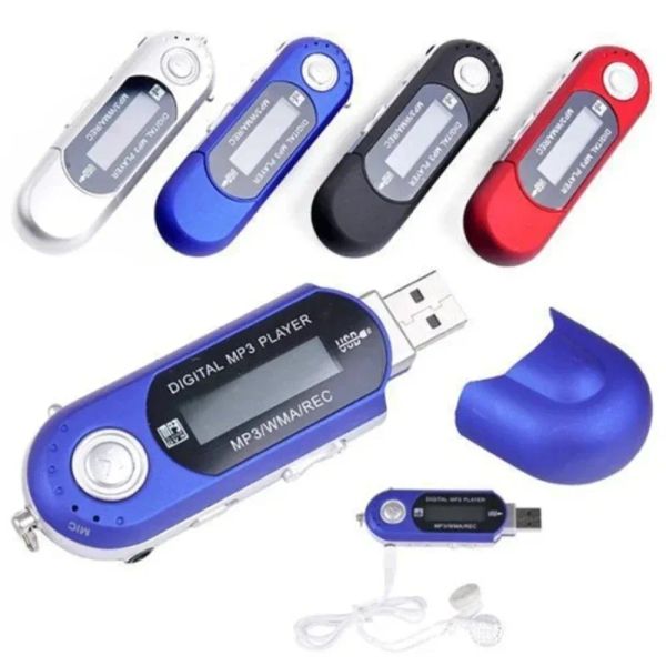 Les joueurs lecteur MP3 USB à la mode avec paroles Affichage de l'écran LCD à batterie AAA Scran 4G Storage FM Radio Multifonction Shipping