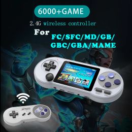 Players Gogocat Portable Handhed Gaming Player 3 pouces IPS Mini Portable Retro Console 6000 Jeux Sortie AV pour GBA / SEGA / DENDY / SNES CADE