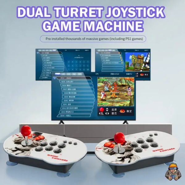 Reproductores de mano 3D Arcade Joystick TV Consola de video Juegos incorporados 3D Arcade Consola de juegos electrónica adecuada para MAME / FC / GB / GBA