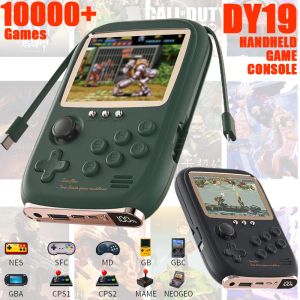 Joueurs Handheld Mini Player 10000 jeux intégrés en 2 câbles 6000mAh jeu vidéo Banque d'alimentation portable Retro Retro Game Console Mini Game Machine