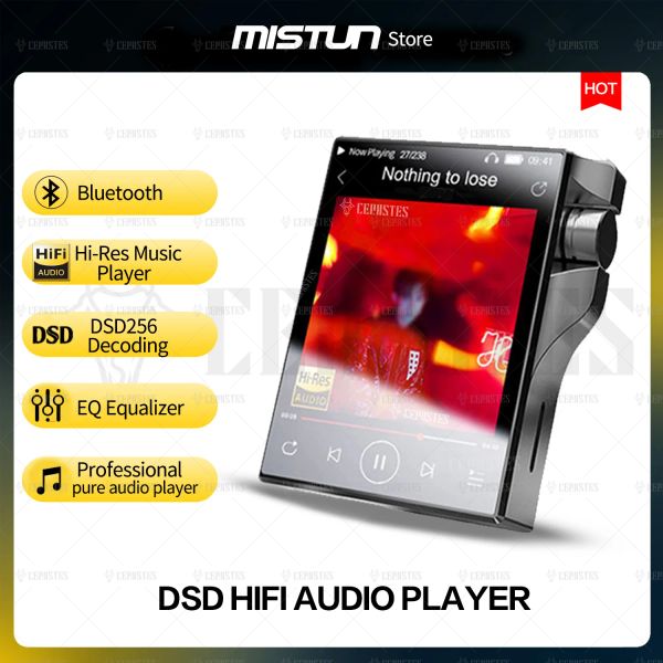 Jugadores Hifi DSD Decodificación sin pérdida Mic Music Player Bluetooth 2.4 