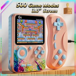Joueurs Hot G5 Portable rétro électronique Machine de jeu de poche 500 jeux intégrés Mini classique personne seule Double jouets pour garçons cadeau