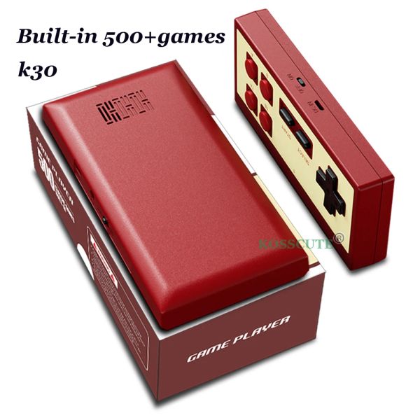 Jugadores K30 Consola de videojuegos clásica incorporada 500+ Juegos Mini consola de juegos retro portátil Pantalla de 3.0 pulgadas Regalo para niños