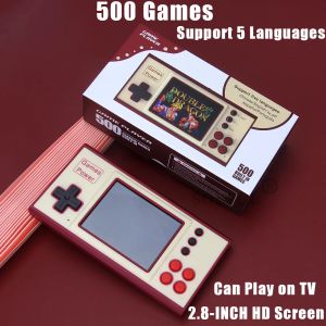 Spelers K30 Handheld Video Game Console Portable Game Player Builtin 500 Games TV Retro Gaming Console 2.8 Inch Screen Gift for Kids