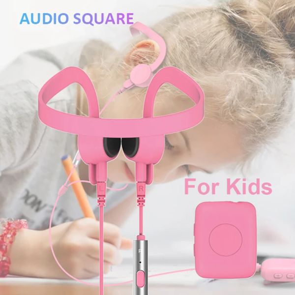 Jugadores Niños Auriculares de conducción ósea Bluetooth 5.0 Inalámbrico 3.5 Auriculares con conector de audio Memoria de 8 GB Reproductor de MP3 Auriculares para aprender