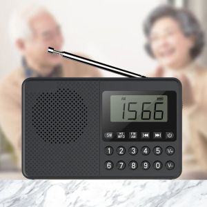 Spelers M168 FM/AM/SW Fullband 21band Portable Radio LED Digital Display Screen Mp3 Player Power Failure Memory Gifts for Elderly