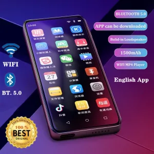 Joueurs Mahdi M200 WiFi Android 16GB Lecteur MP4 Bluetooth 5.0 Écran tactile complet Lecteur audio 3,5 pouces avec haut-parleur Ebook Enregistreur vidéo