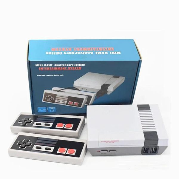 Joueurs Mini consoles de jeux 620 TV Console de jeu vidéo portable Jeux FC Système de divertissement 8 bits avec double manette de jeu pour jeux NES PALNTSC